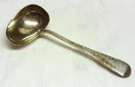 An Edwardian Childs Feeding Spoon, Old English pattern, London 1907, maker Martin, Hall & Co