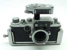 Leica IIF 1951 black dial variant 35mm Film, interchangeable lens Rangefinder Camera, Serial No