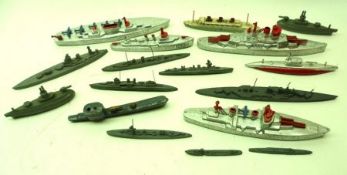 A box containing a small quantity of die-cast Model Ships, to include Makers Tootsetoy and other