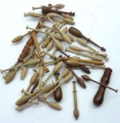 A quantity of assorted modern Treen unspangled Lace Bobbins for Honiton or Bucks type lace