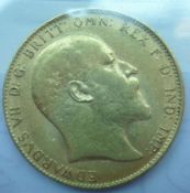 An Edward VII Gold Sovereign dated 1910