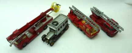 A small collection of Model Fire Engines, to include: Corgi Major Toys Simon Snorkel Fire Engine,