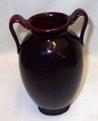 A Royal Doulton Baluster Vase, of two-handled ovoid baluster form decorated with the “Sung”