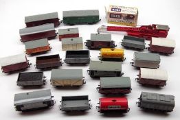 A Mixed Lot: Hornby Dublo Rolling Stock, including tinplate and plastic Cars, Flat Bed Trucks etc