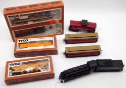 A Mixed Lot of Tyco, including “Chattanooga” Loco No 638 and Tender, Guards Van and two Coaches