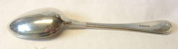 A pair of Victorian Old English pattern Tablespoons, 8 ¾” long, London 1839, Maker WB, weighing