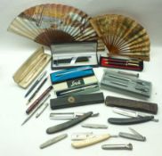 A Mixed Lot: various mid-late 20th Century Parker Biros and Fountain Pens and others, Platignum