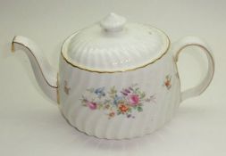 A Minton “Marlow” pattern Modern Teapot, 9” long