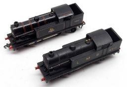 Hornby OO Gauge Black Tank Locomotive; together with a further Black LMS Tank Locomotive (2)