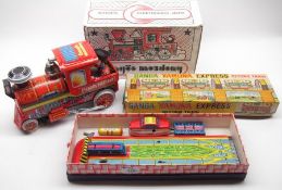 An Eastern European Tinplate battery-operated Train with original box; together with “Ganga Yamuna