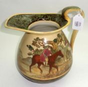 A Doulton Burslem Series Ware Globular Jug, decorated with a scene after George Morland, 8 ½” high