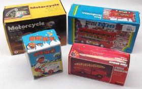 Various Clockwork, Tinplate and other Toys, all in original boxes including Zeppelin; Double