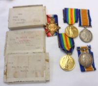 Great War Family Casualty Group of Medals, 1914-15 Star, British War Medal, Victory Medal to 18522