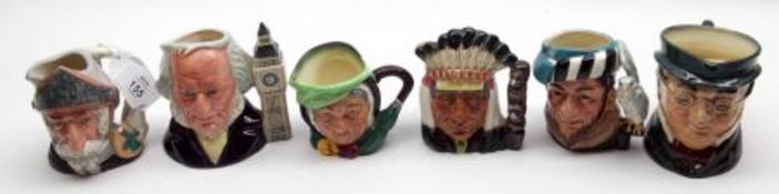 A Collection of six Royal Doulton Small Character Jugs: “Don Quixote” D6460; “John Doulton”