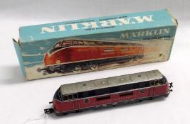 A Marklin Diesel Locomotive No 3021, in original box (wear to box)