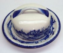 A Royal Doulton “Norfolk” pattern Round Butter Dish with lift-off lid, typically decorated in