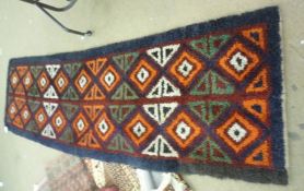 A modern Aztec Tribal Runner, 2.87m x.85m