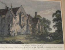 A Framed 19th Century Coloured Engraving, Castle Acre Priory, frame 17” x 16”