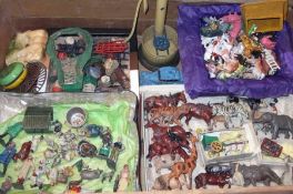 A large quantity of mostly pre-war Painted Lead Animals, Figures and Accessories