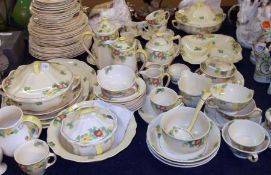 An Extensive Royal Doulton Tea/Dinner Service, decorated in colours with the “Minden” design,