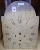 William Sellers, London, a silvered arched 8 Day Clock Face