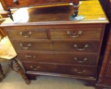 A late 18th/early 19th Century Mahogany Chest with moulded edge over two short and three full