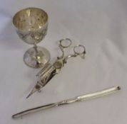 A Mixed Lot comprising: a pair of 19th Century Close Plated Wick Shears; together with a Double-