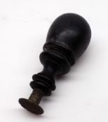 A Vintage treen-handled and brass Table Seal, 3 ¼” long