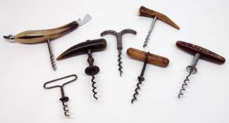 A Mixed Lot of various Novelty and other Corkscrews including W & G Limited Eyebrow Archimedean