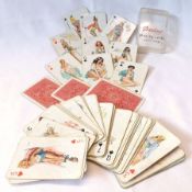 A pack of 55 “Darling” (Glamour) Playing Cards, 52 + 3 Jokers, circa 1950’s/1960’s, good, but used