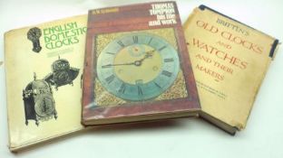 A group of three Horological Books – English Domestic Clocks by Cescinsky & Webster, Thomas
