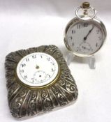 A Mixed Lot of 1st quarter of the 20th Century Continental White Metal Cased Keyless Pocket Watch,