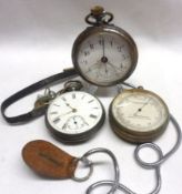 A Mixed Lot comprising a 2nd quarter of the 19th Century Silver Cased Pocket Watch with Key-wind,