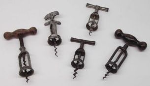 A Mixed Lot of various Monopole and other Corkscrews, circa late 19th/early 20th Century, includes