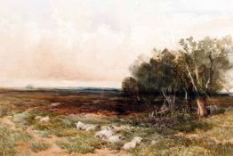 EDMUND MORISON WIMPERIS (1835-1900, BRITISH) Initialled and Dated ’78 Watercolour “Across The Heath”