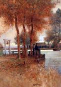 CHARLES MAYES WIGG (1889-1969, BRITISH) Signed Watercolour “The Ferry, Buckenham” (see original