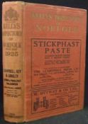 KELLY’S DIRECTORY OF NORFOLK, 1925, with 2 fdg maps acf, orig cl gt