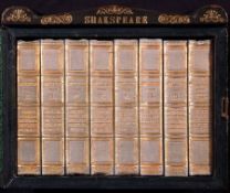 WILLIAM SHAKESPEARE: THE DRAMATIC WORKS, L, Charles Tilt, 1838, 8 vols, orig cl gt, aeg, orig glazed