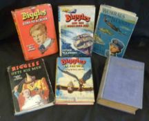 W E JOHNS, 6 ttls: BIGGLES OF THE CAMEL SQUADRON, [1934], 1st edn, later? printing, col’d frontis,