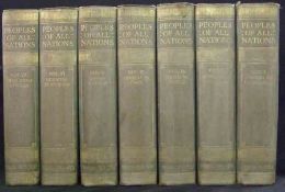 J A HAMMERTON (ed): PEOPLES OF ALL NATIONS …, circa 1922-23, 7 vols, unif two-tone cl gt (7)