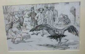 HENRY JUSTICE FORD (1860-1941), sigd, orig pen and ink watercolour, as used in ANDREW LANG: THE