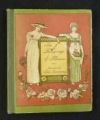 KATE GREENAWAY: LANGUAGE OF FLOWERS, Frederick Warne, circa 1899, orig cl bkd glazed pict bds,