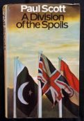 PAUL SCOTT: A DIVISION OF THE SPOILS, 1975, uncorrected proof, orig wraps, d/w, typed letter sigd to