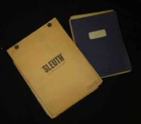 ANTHONY SHAFFER: SLEUTH, 1972, final shooting script and post-production script, fo wraps (2)