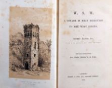 ROBERT ELWES: W.S.W. A VOYAGE IN THAT DIRECTION TO THE WEST INDIES, L, Kerby & Son 1866, 1st edn, 14