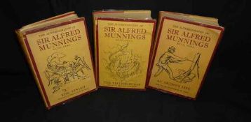 SIR ALFRED MUNNINGS: AN ARTIST’S LIFE – THE SECOND BURST – THE FINISH, 1950, 1951, 1952, 1st edns,