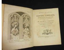 HORACE WALPOLE EARL OF ORFORD: ANECDOTES OF PAINTING IN ENGLAND …, Strawberry-Hill, 1762, vols 1-2