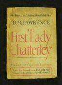 DAVID HERBERT LAWRENCE: THE FIRST LADY CHATTERLEY, np 1945, 4th printing, orig wraps worn with loss,