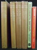 ARNOLD PALMER (ed): RECORDING BRITAIN, 1946-49, 4 vols, orig cl silvered + DAVID MELLOR, GILL