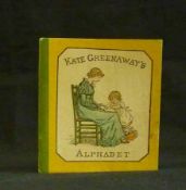 KATE GREENAWAY: ALPHABET, circa 1885, orig yellow glazed pict wraps, Schuster 1c